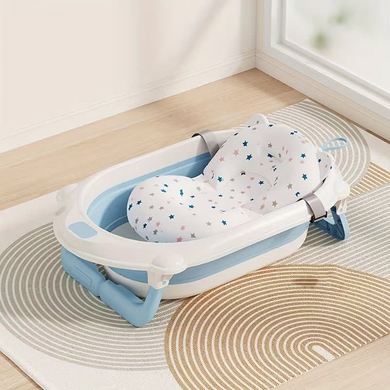 Bañera Plegable + Tapete de Baño Set de 2 piezas